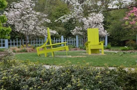 The Chair Garden Rutgers Gardens, The Chair Garden, Kirk R. Brown, John Bartram