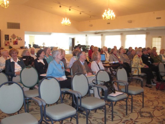 The Junior League in congress sat in wrapt attention. Junior League of Philadelphia Garden Club