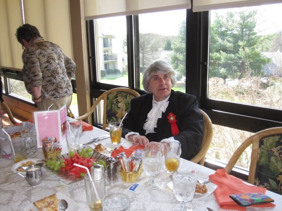 John Bartram at his luncheon table Junior League of Philadelphia, John Bartram, Kirk R. Brown