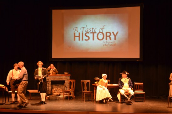 Kirk R. Brown, John Bartram, Chef Walter Staib, A Taste of History, Kimmel Center, Philadelphia PA 